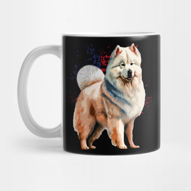 Frosty Fluffiness Samoyed Chronicles, Tee Triumph for Dog Lovers by Kevin Jones Art